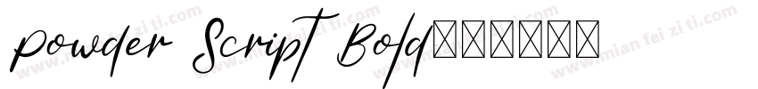 Powder Script Bold字体转换